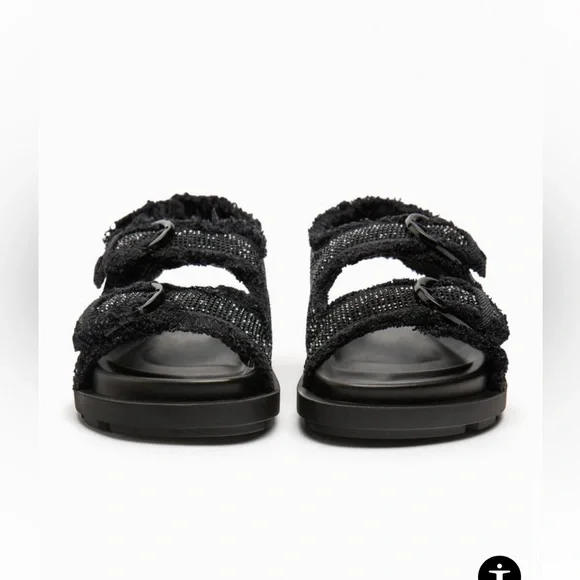 Zara Black Buckle Sandals - Picture 13 of 16